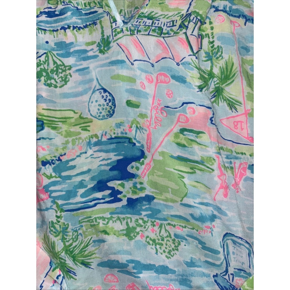 Lilly Pulitzer Willa Size XS Top Blouse Honda Classic Long Sleeve Golf - Picture 2 of 6